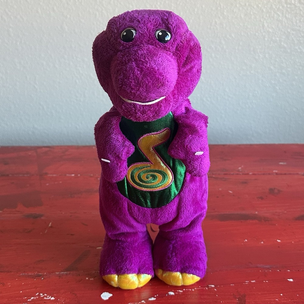 Vintage 2002 Fisher-Price Dino Dance Barney Plush Working Nostalgia Kidcore